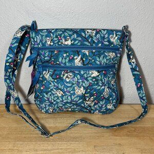 Vera Bradley Triple Zip Hipster in Hanging Around Sloths! NWT